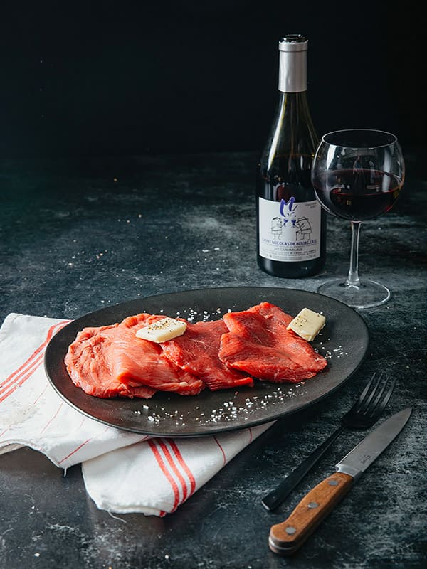 BIFTEACK (POIRE, MERLAN, DESSUS DE PALETTE) - Les Viandes Fermieres Boucherie en Ligne en Normandie