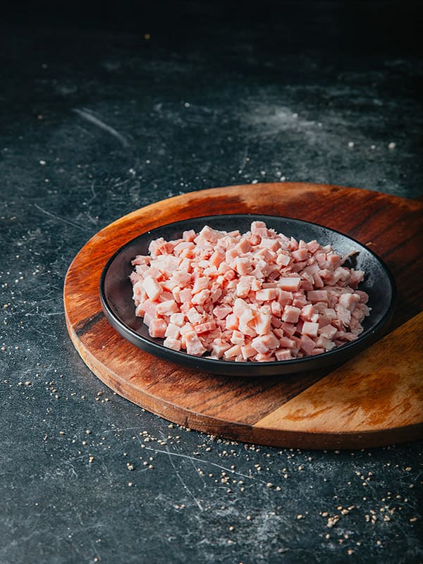 DÉS DE JAMBON 200G - Les Viandes Fermieres Boucherie en Ligne en Normandie