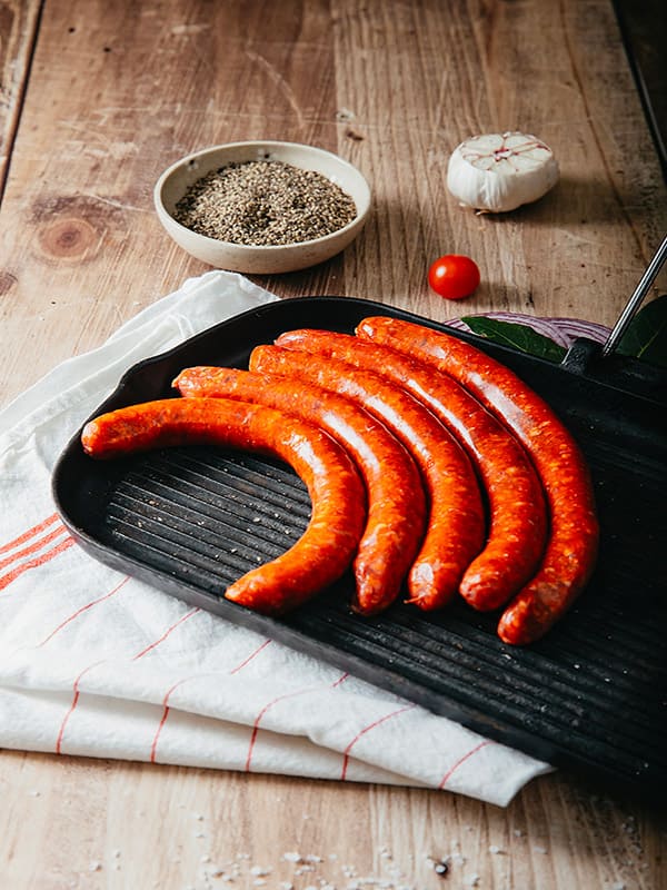 Merguez Veritable Boeuf Mouton - Les Viandes Fermieres Boucherie en Ligne en Normandie