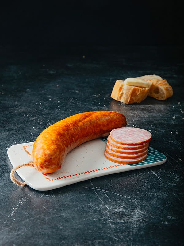 Saucisson à l'Ail - Les Viandes Fermieres Boucherie en Ligne en Normandie